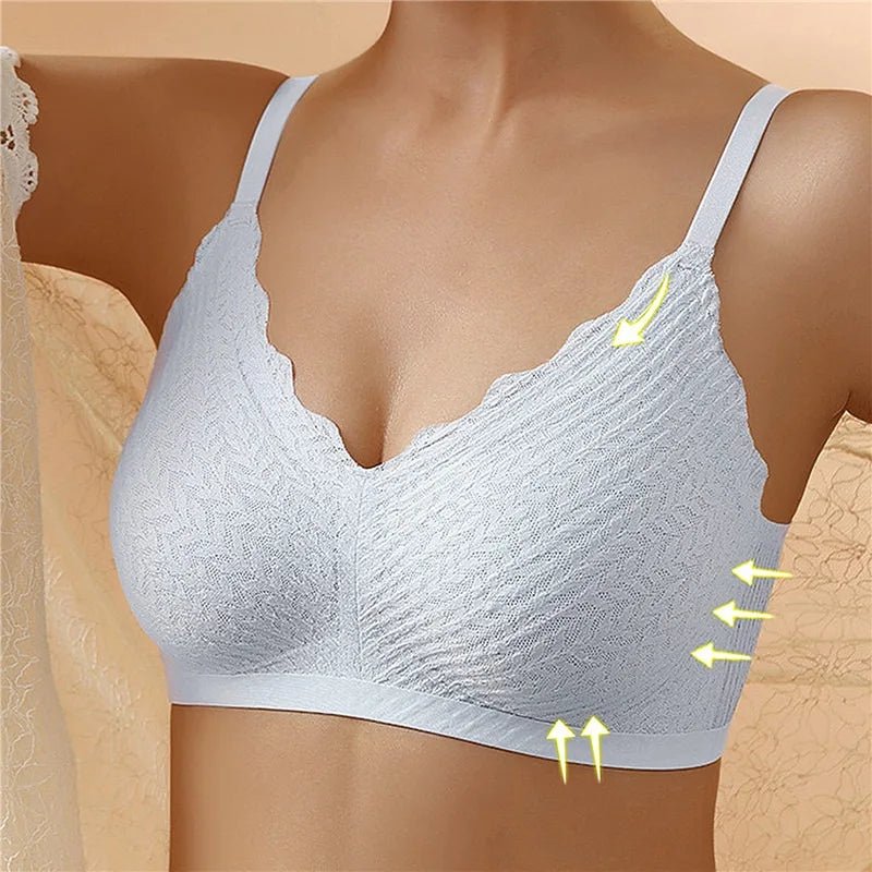Bep™ - Reggiseno in pizzo senza cuciture e senza ferretto