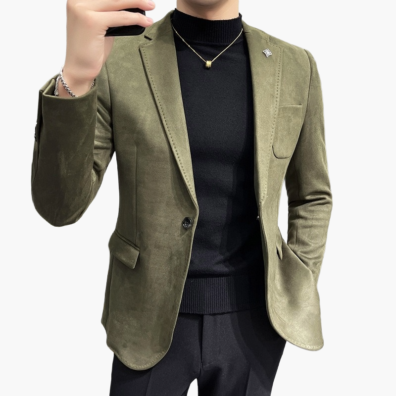 Chaqueta de traje para hombre elegante estilo moderno para negocios y ocasiones formales