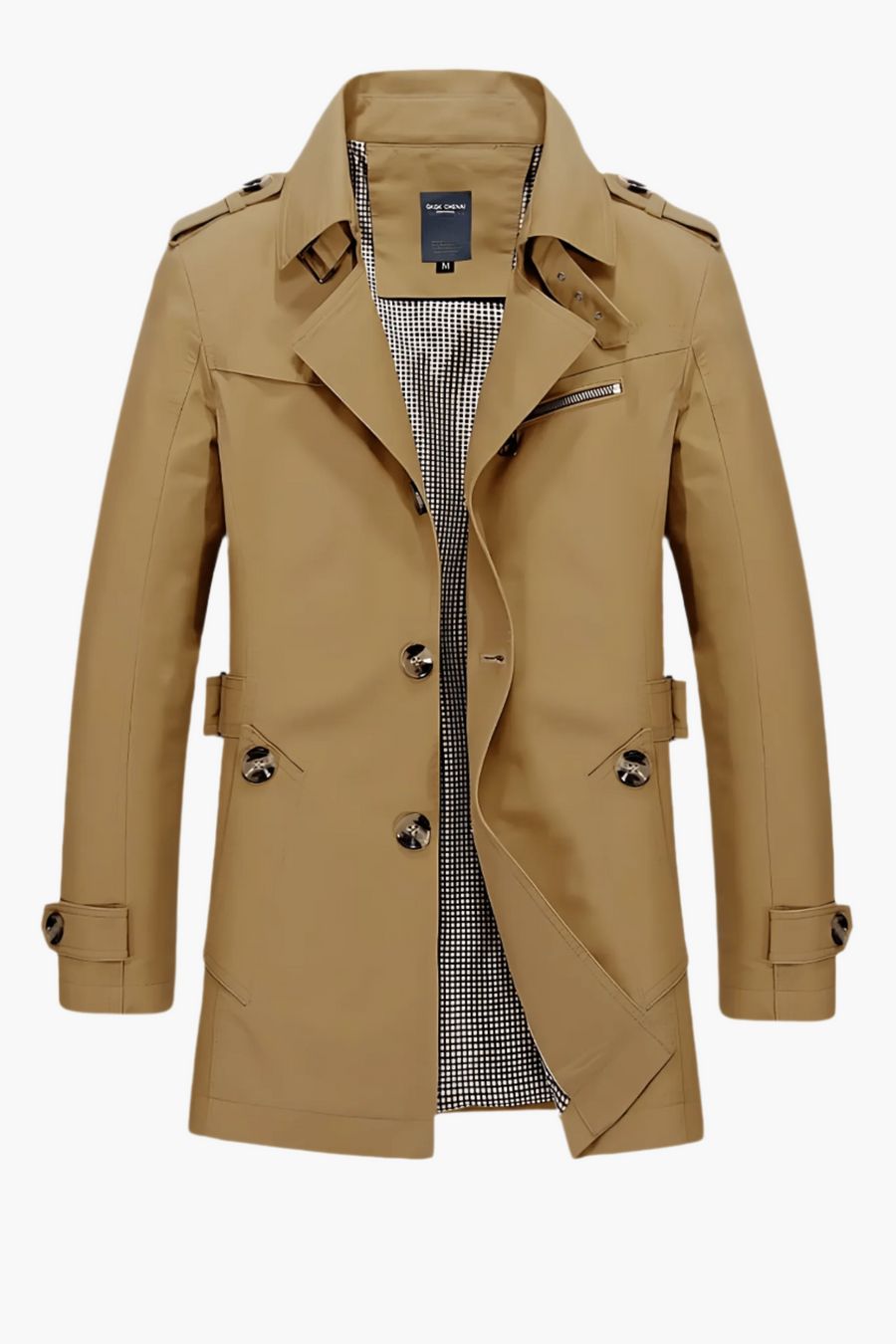 Klassisk trenchcoat til mænd med elegant urban stil