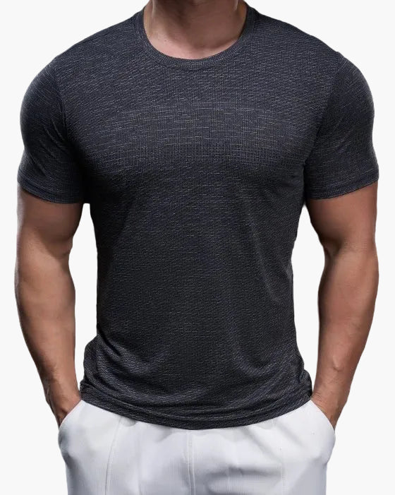 T-shirt de sport homme coupe ajustée pour entraînement et performance