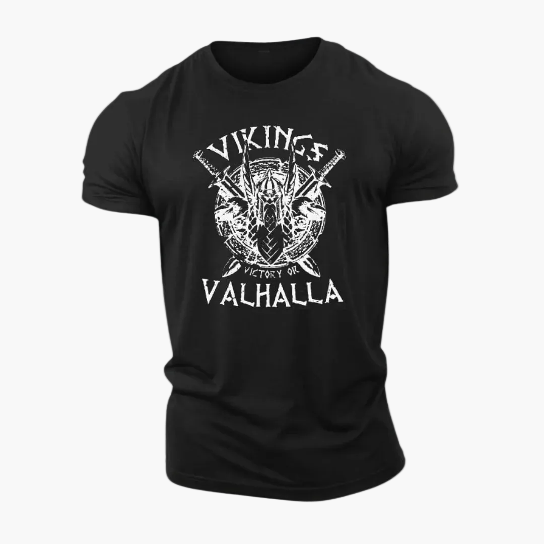 T-shirt Homme Viking Valhalla Style Nordique – Casual et Tendance