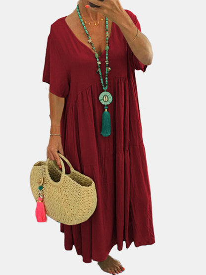 Julie – Vestido Amplio Multicolor Talla Grande