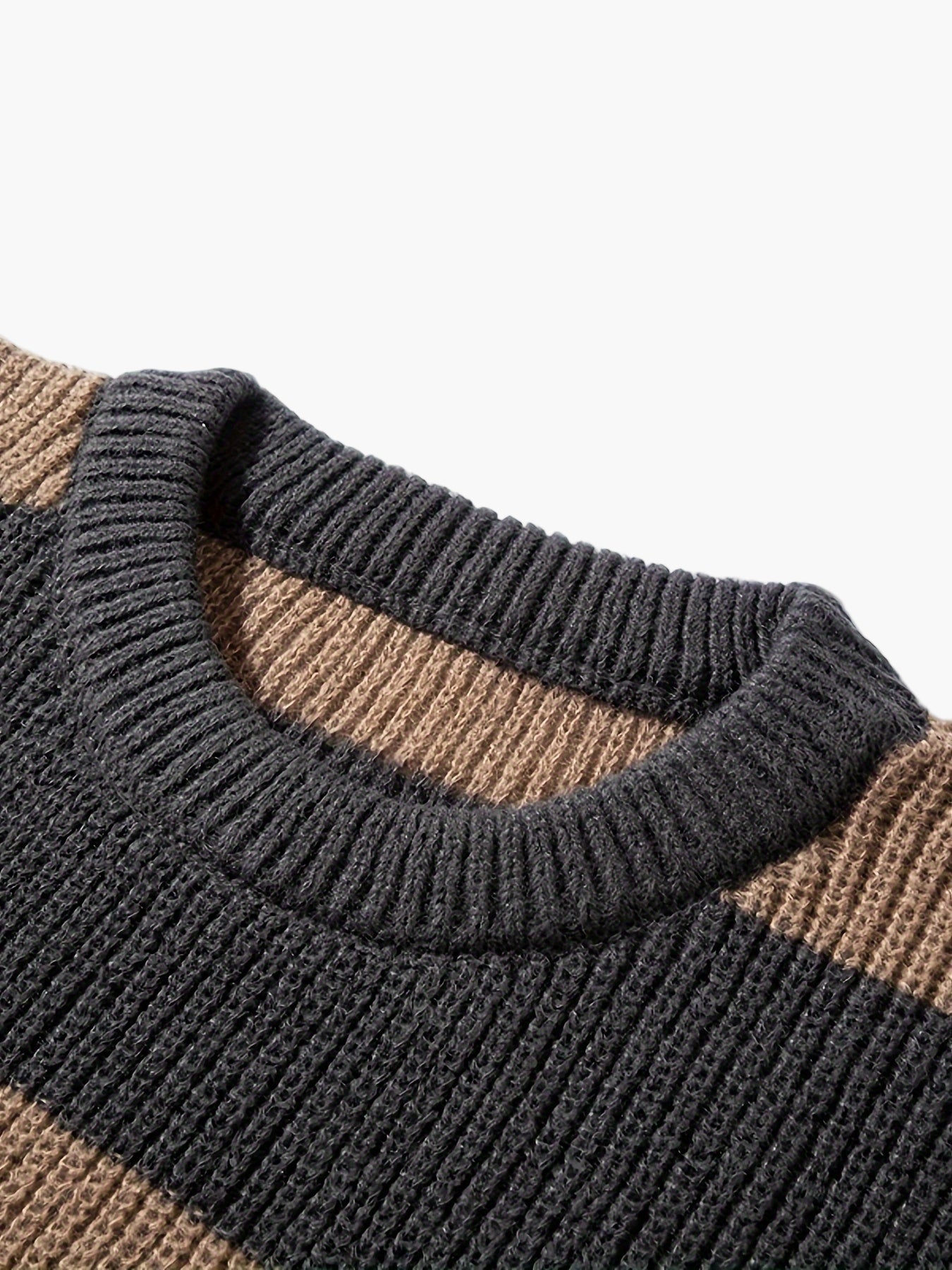 Maglione casual a righe da uomo stile autunno inverno