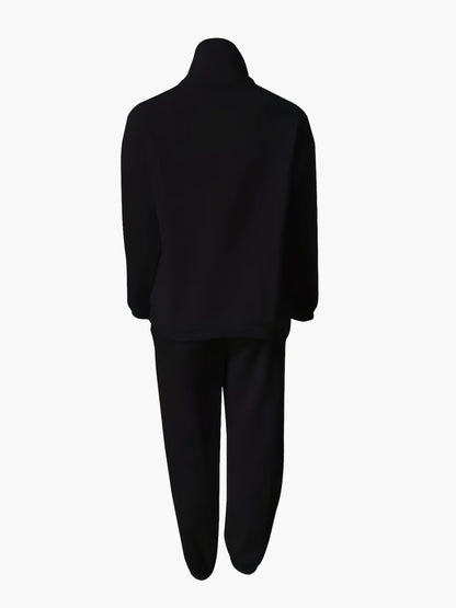 Sweat-shirt zippé à col montant pour femme, style décontracté, idéal automne/hiver