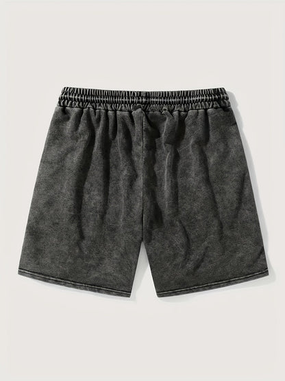 Short homme casual style urbain avec imprimé "Hustle" – idéal pour le streetwear et la détente