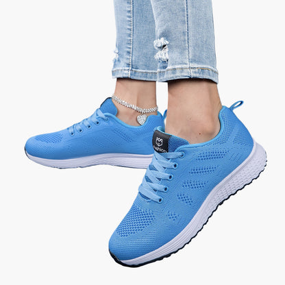 Damesports-sneakers med komfort til gåture og fitness i afslappet stil