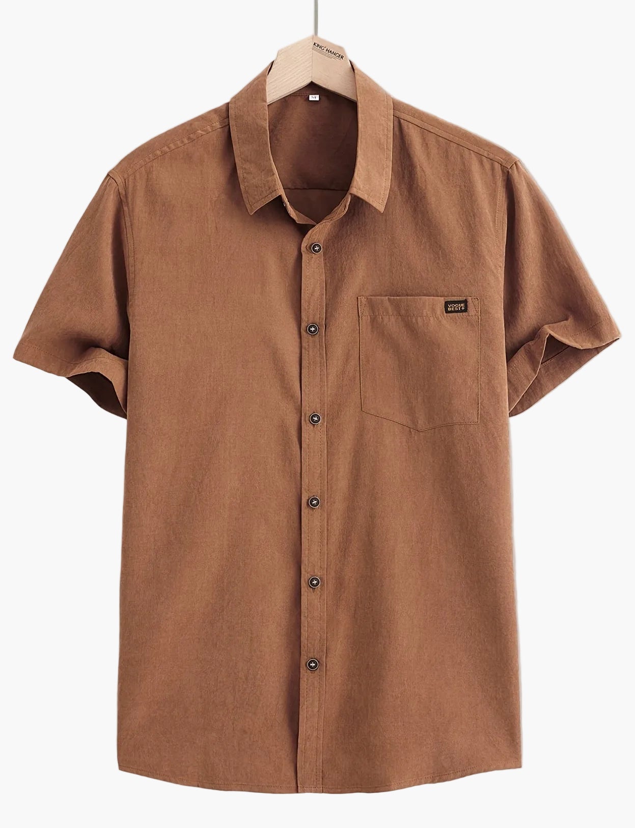 Camisa casual para hombre de manga corta estilo urbano elegancia veraniega