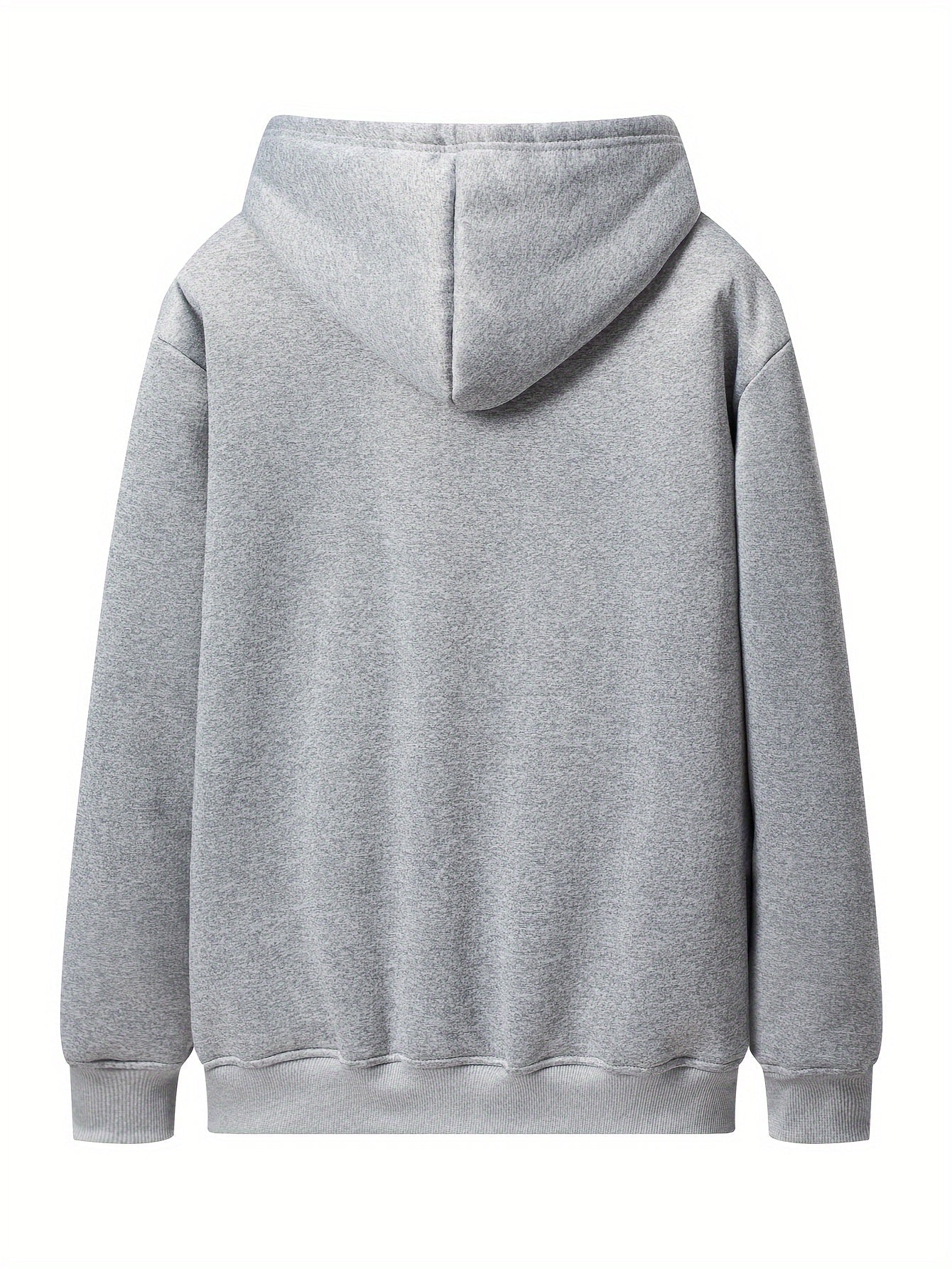 Sweat à Capuche Zippé Homme Doublure Molleton Gris Clair Chaud