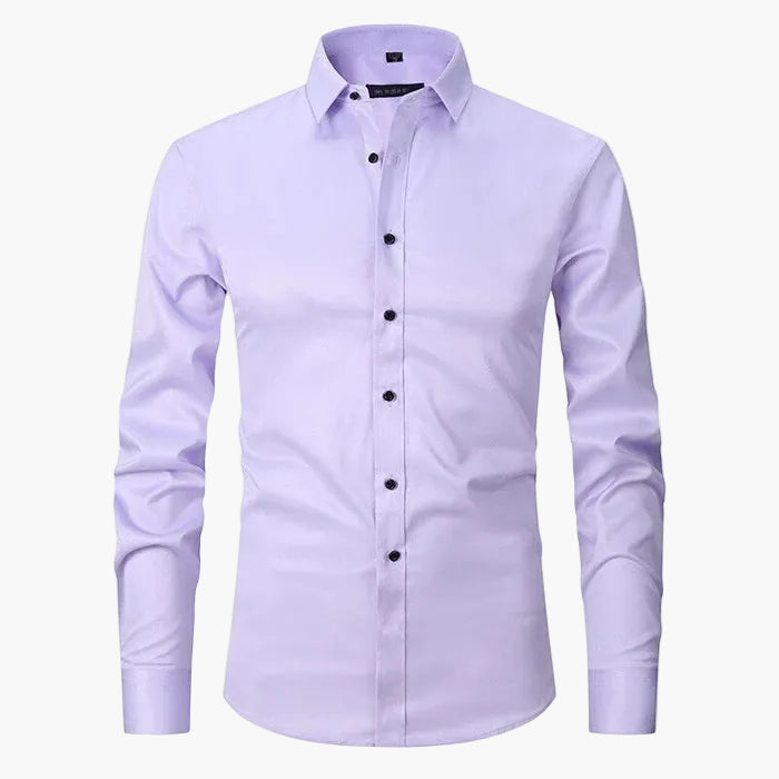 Chemise Slim Fit Homme Élégante Business & Casual – Manches Longues, Style Moderne