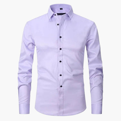 Chemise Slim Fit Homme Élégante Business & Casual – Manches Longues, Style Moderne