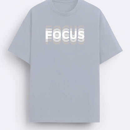 T-shirt Uomo Stile Moderno con Motivo "FOCUS" – Look Urbano e Ispirante