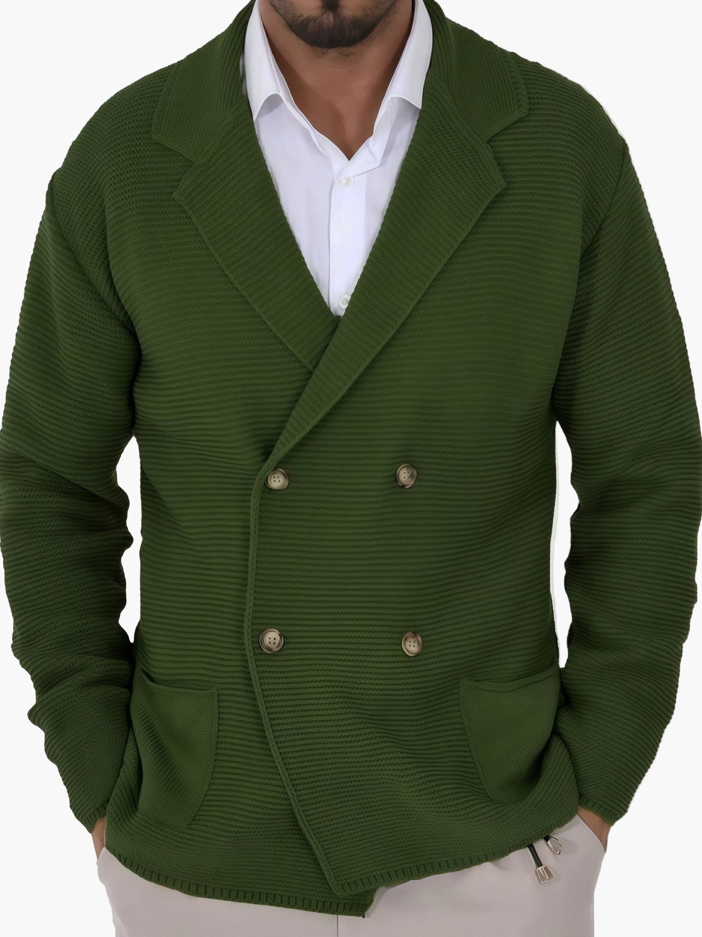 Men's casual double-breasted blazer jacket for all occasions