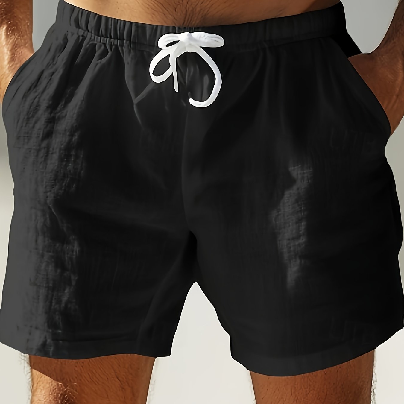 Lässige Herren-Badeshorts mit verstellbarem Kordelzug für Strand oder Pool
