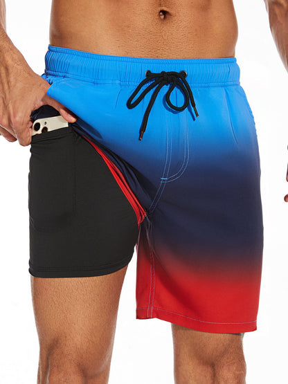 Costume da bagno uomo stile sportivo con tasca integrata – Ideale per spiaggia e attività estive