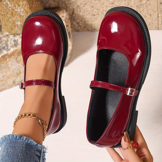 Chaussures Mary Jane Femme Style Preppy Élégant à Bride, Idéal Quotidien et Loisirs