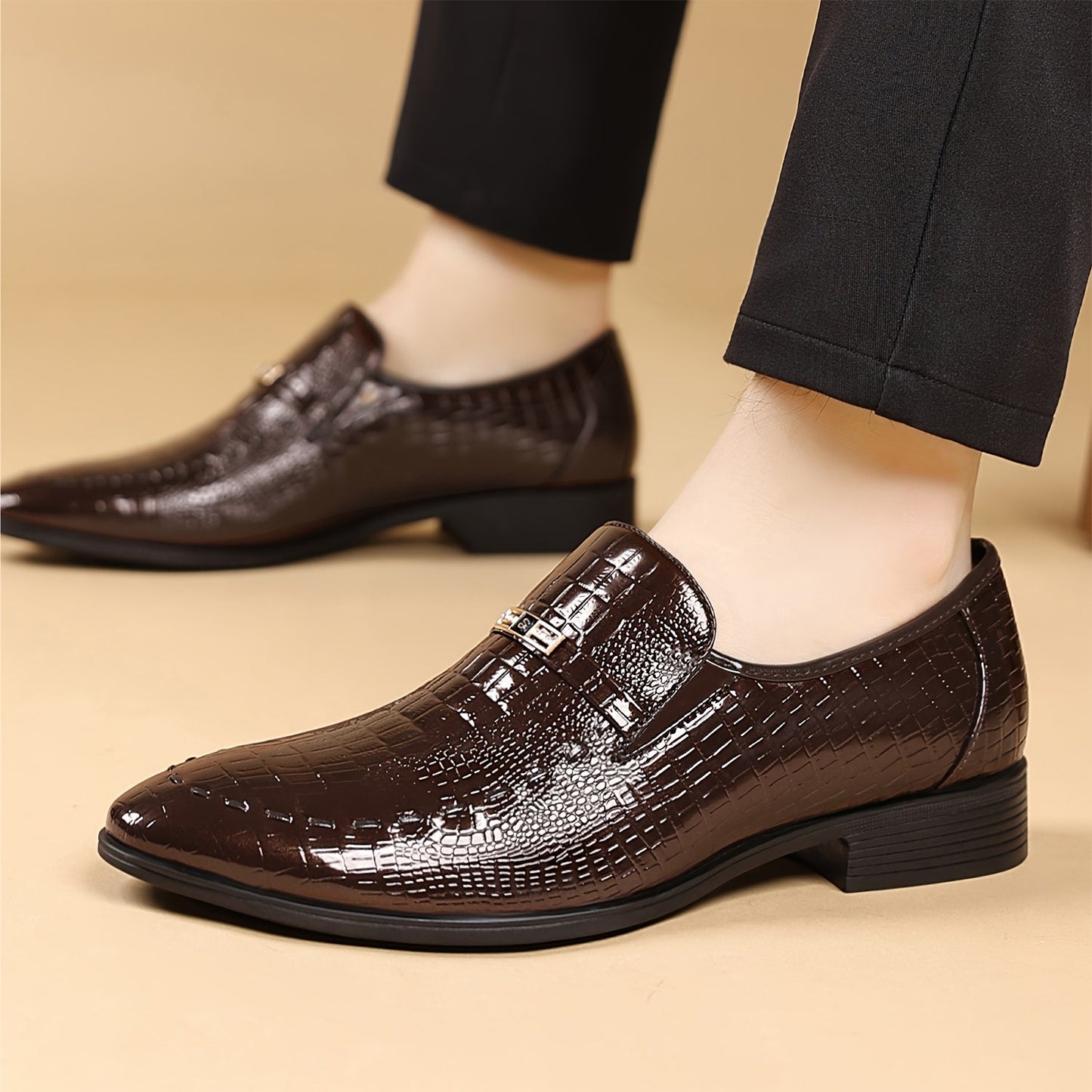 Elegante Mokassins für Herren im Krokodil-Look – urbane Eleganz und täglicher Komfort