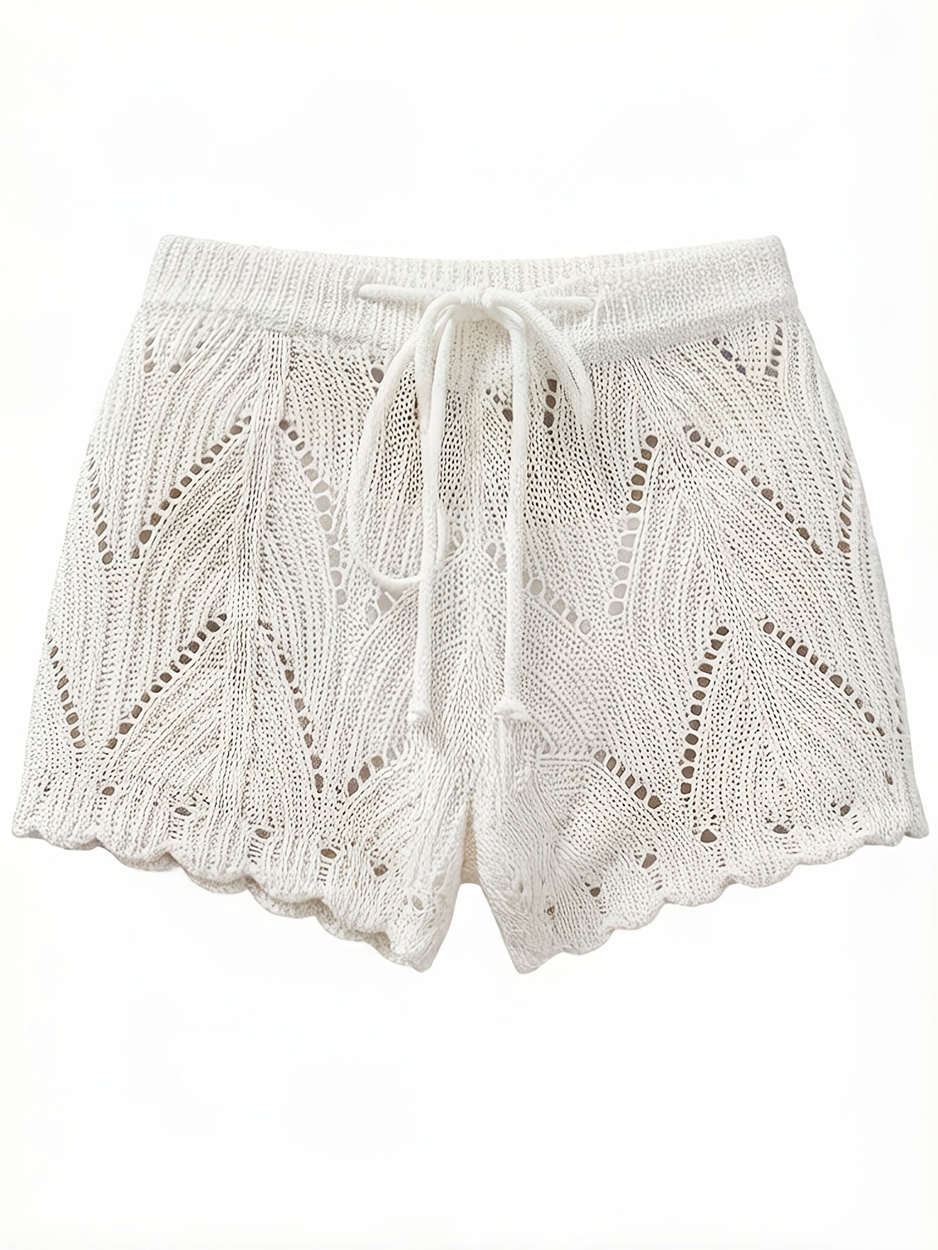 Women's beach shorts in bohemian style, openwork, chic and light for summer and holidays