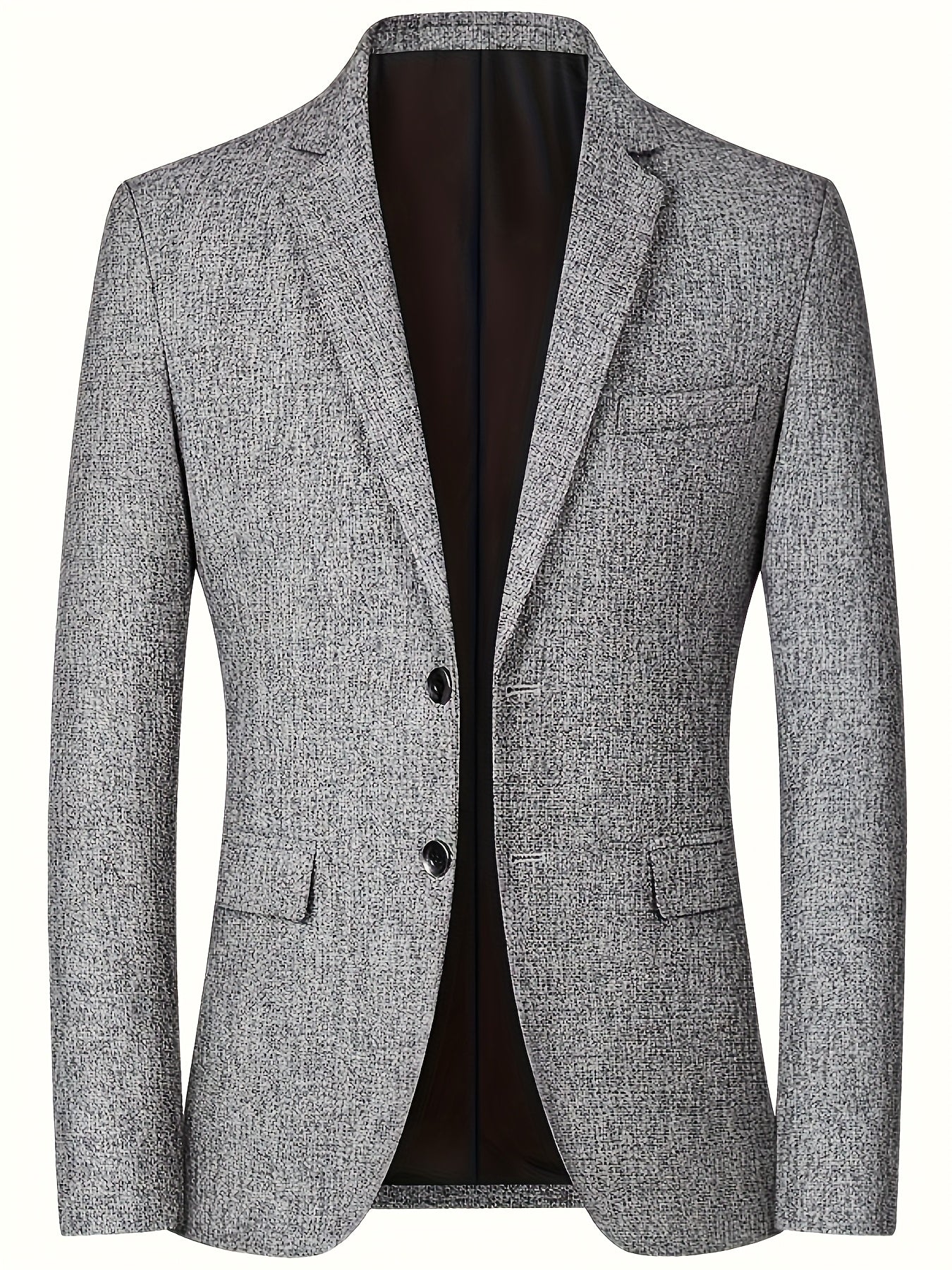 Men's mature style suit jacket with long sleeves for formal and professional occasions