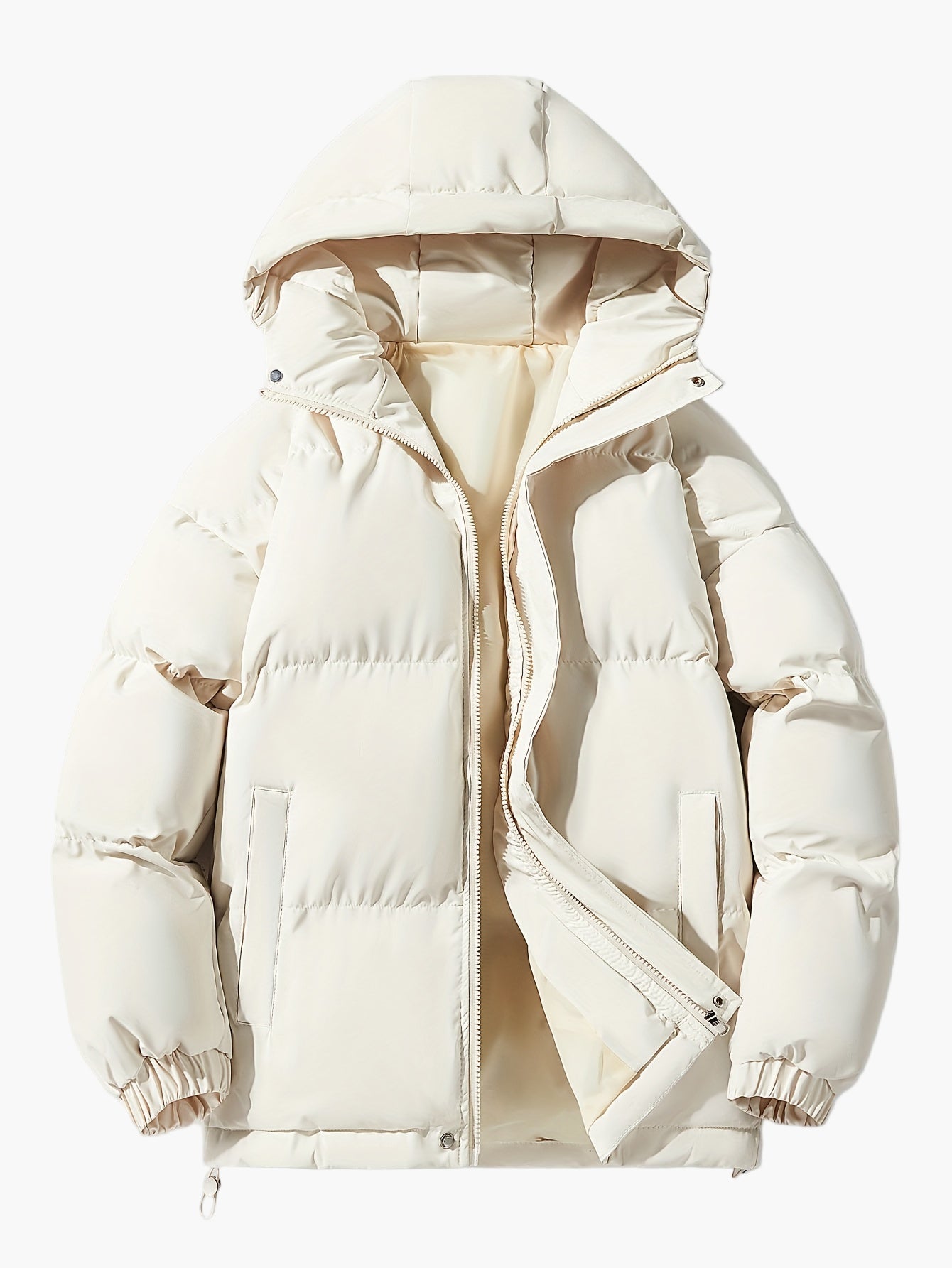 Chaqueta acolchada para hombre con capucha estilo casual para el invierno