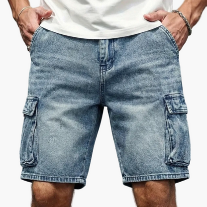 Lässige Cargo-Shorts für Herren im Basic-Stil mit Seitentaschen