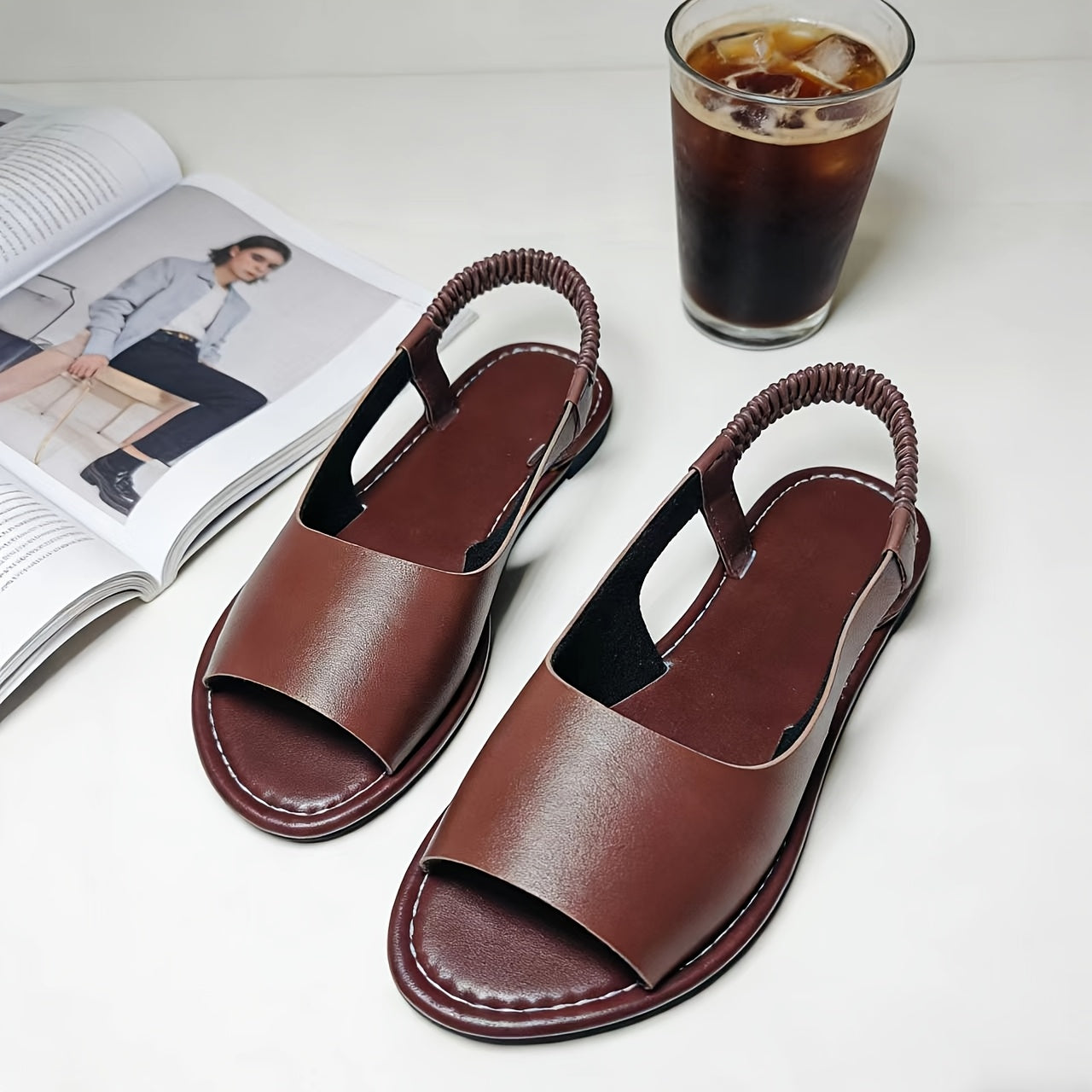 Women's Casual Style Sandals with Braided Strap for Everyday and Leisure