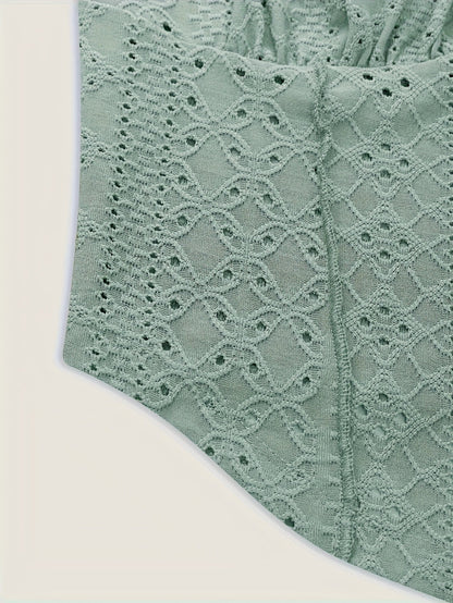 Dames bustier in corsetstijl met chique borduursel voor lente en zomer