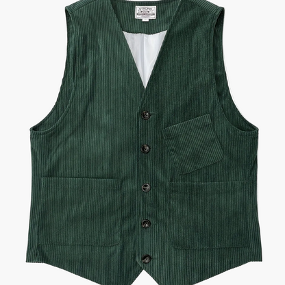 Gilet Homme Élégant Style Vintage Décontracté pour Travail et Loisirs
