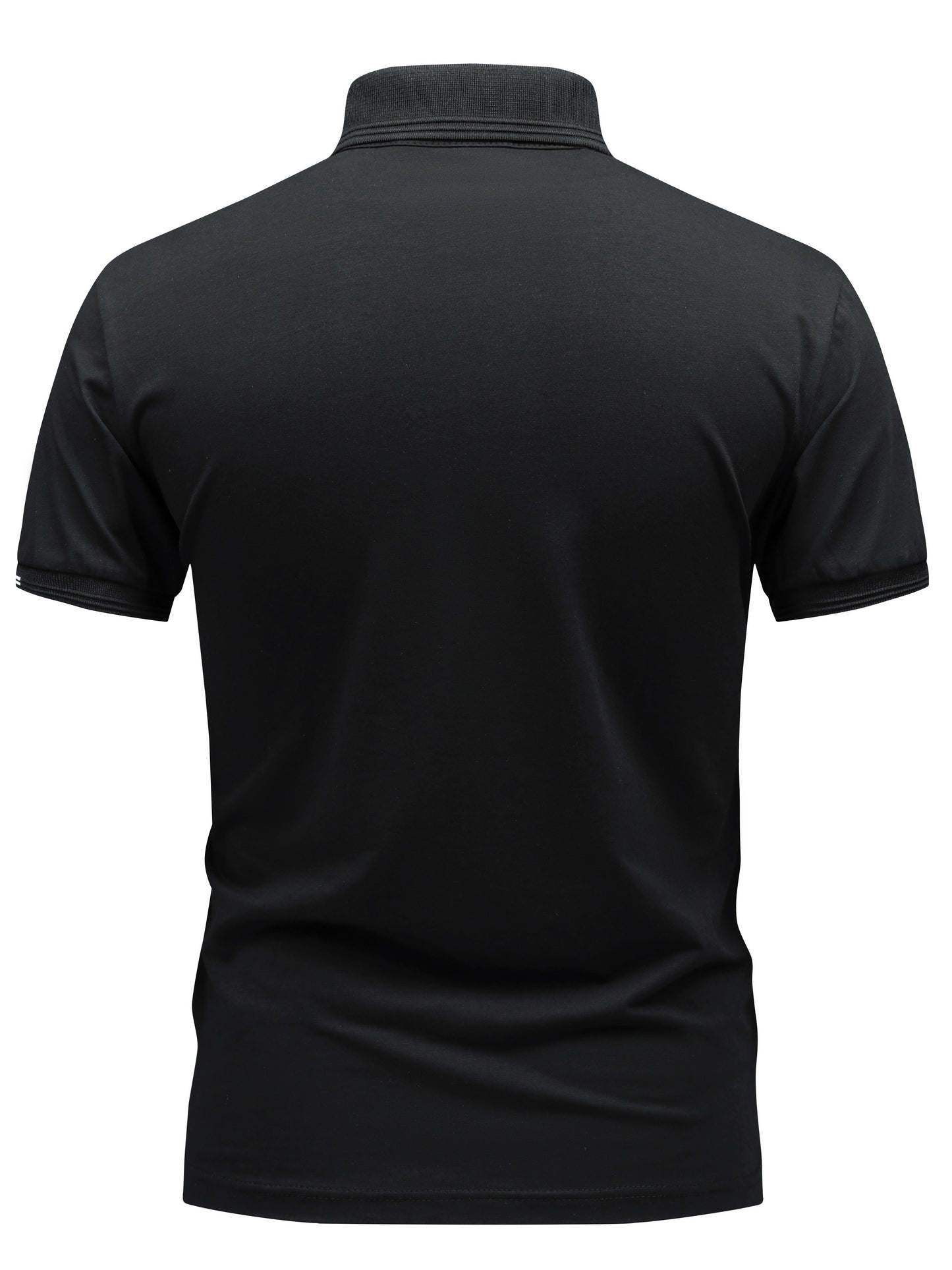 Polo casual da uomo con colletto abbottonato stile urbano
