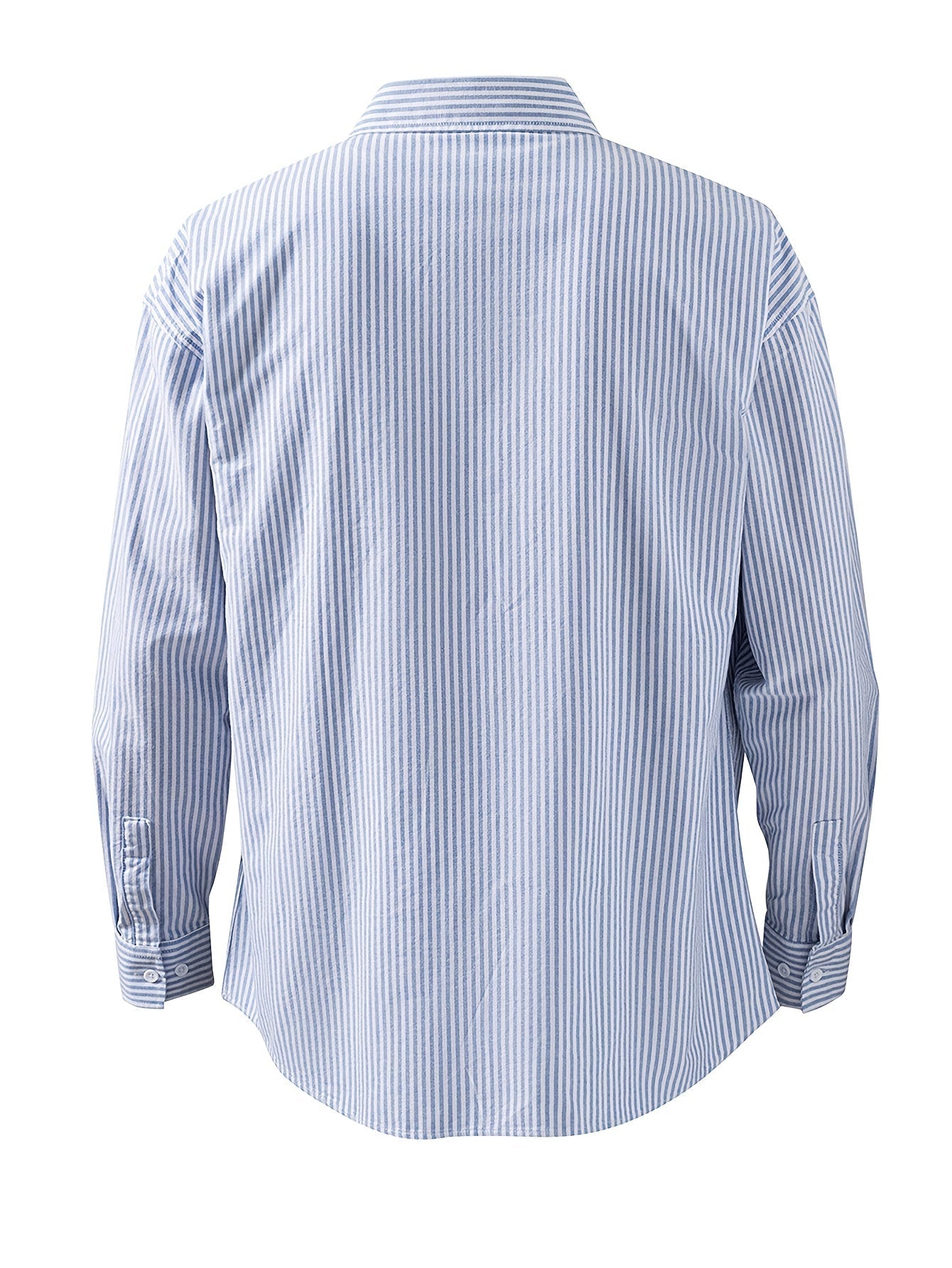 Chemise décontractée à rayures pour homme – Style polyvalent pour le quotidien et les loisirs