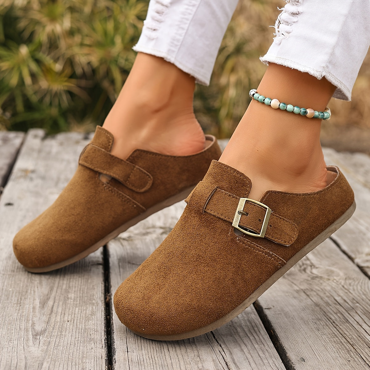 Sabots Mules Décontractés Femme avec Boucle – Style Classique Polyvalent pour Usage Quotidien