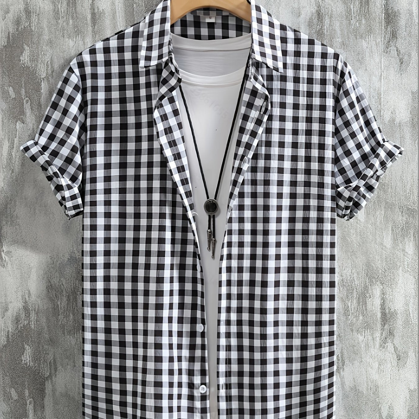Chemise Décontractée à Carreaux pour Homme Style Urbain Polyvalent