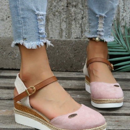 Mary – Lightweight platform sandals in hemp rope
