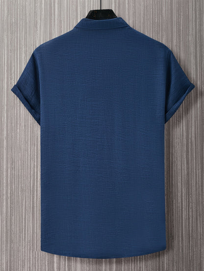 Men's casual short-sleeve shirt urban summer style
