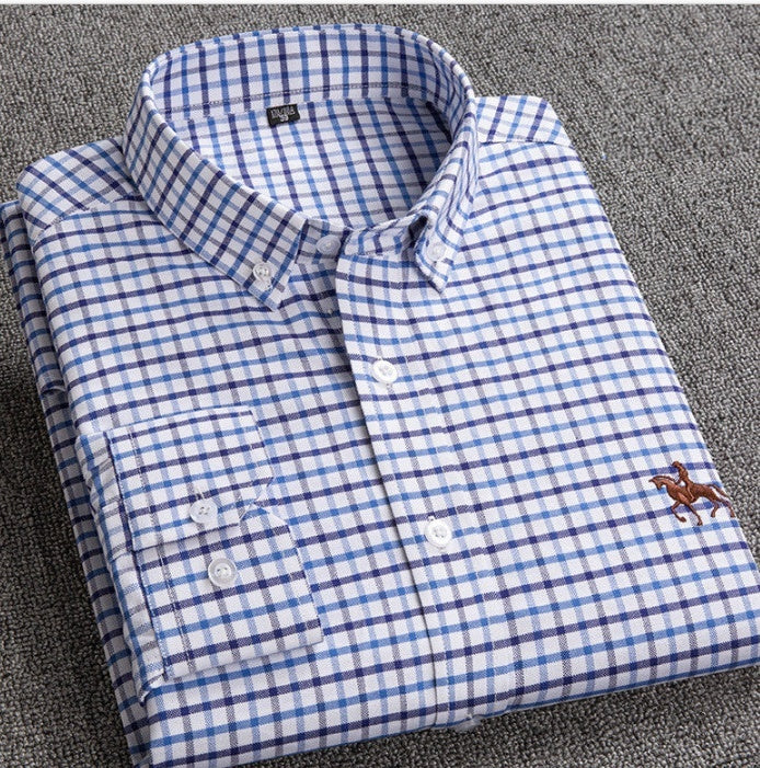 Jack – Chemise blanche oxford à manches longues