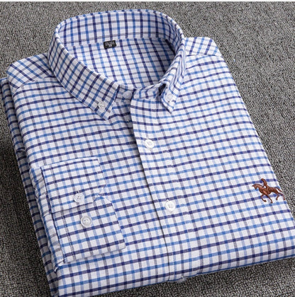 Jack – Chemise blanche oxford à manches longues