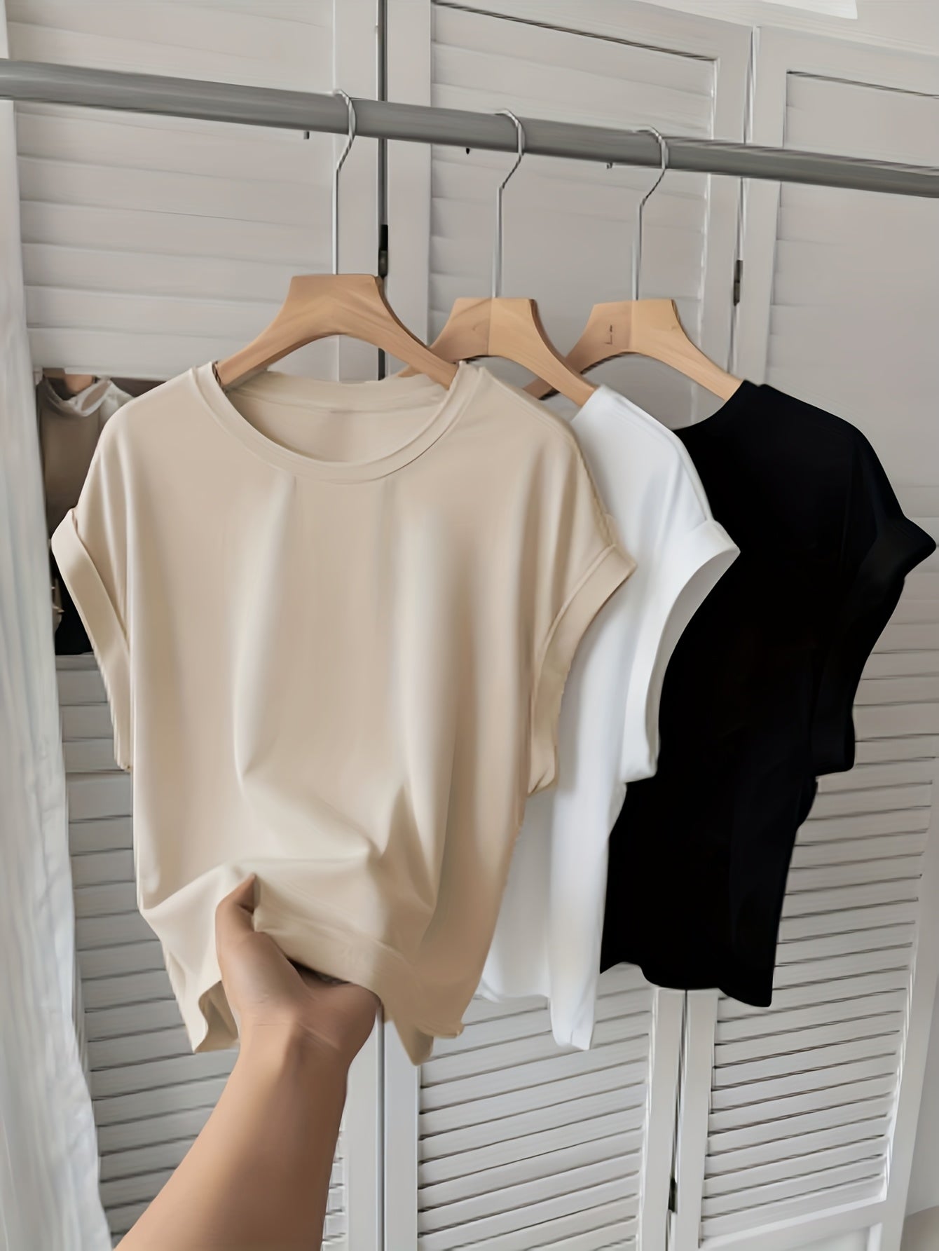 T-shirt basique manches courtes femme style décontracté chic