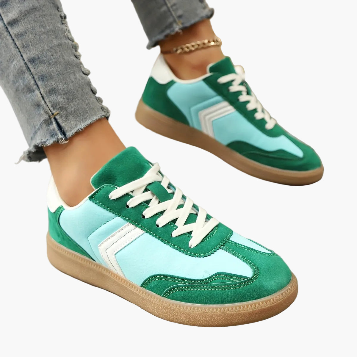 Baskets décontractées pour femme style rétro urbain