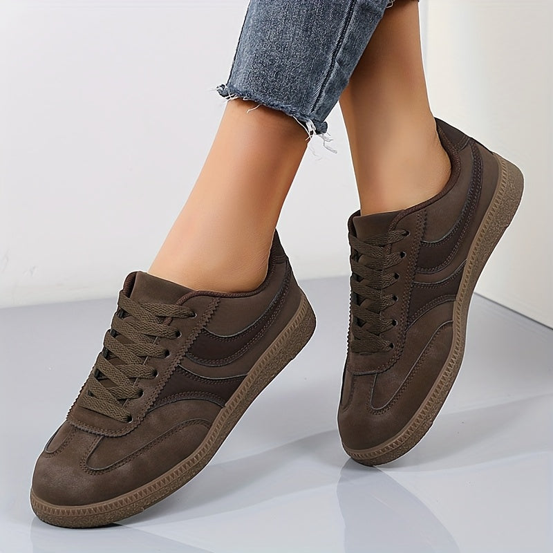 Baskets décontractées vintage pour femme, style urbain polyvalent