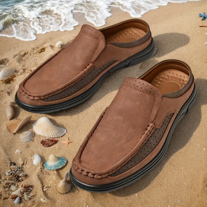 Lässige Herrenschlupfschuhe zum Hineinschlüpfen im Loafer-Stil für Freizeit und Sommer  