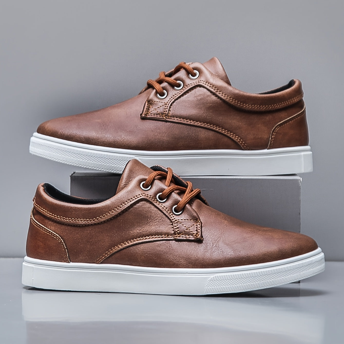 Chaussures décontractées homme style urbain à lacets pour usage quotidien