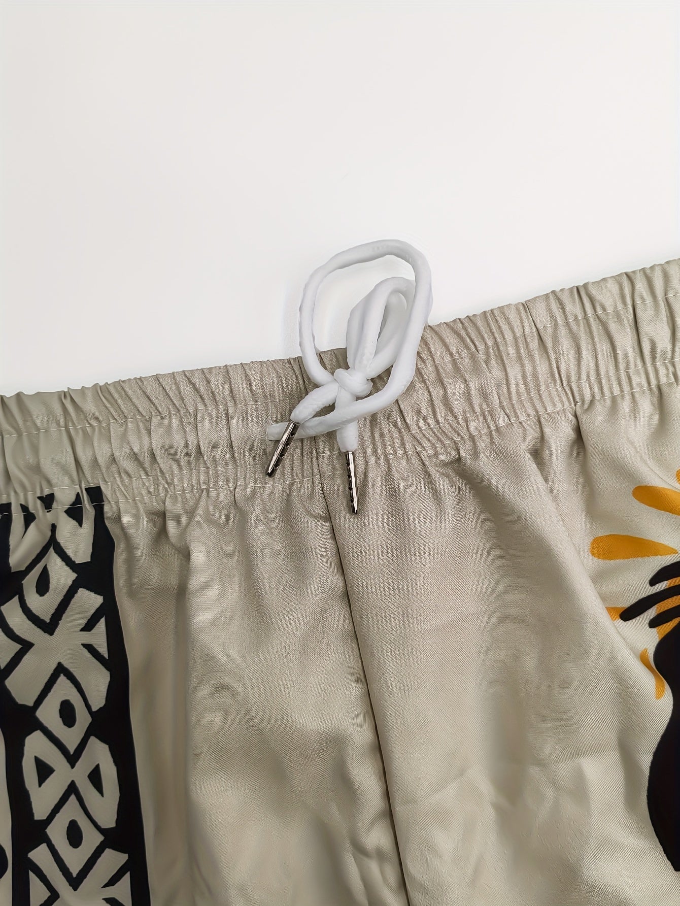Shorts décontractés homme style artistique motif ethnique pour vacances et plage