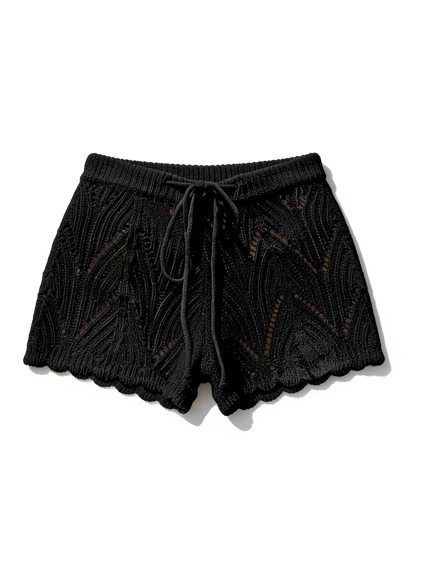 Women's beach shorts in bohemian style, openwork, chic and light for summer and holidays