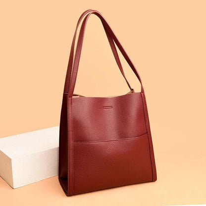 Sac à bandoulière de couleur unie grande capacité