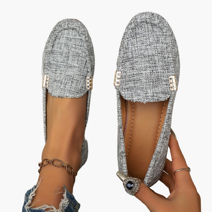 Mocasines casuales para mujer estilo penny-loafer urbano elegante