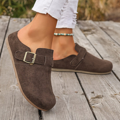 Sabots Mules Décontractés Femme avec Boucle – Style Classique Polyvalent pour Usage Quotidien