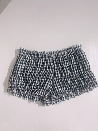 Karierte Nachshorts im Y2K-Stil für Damen – Komfort und Charme für den Sommer  