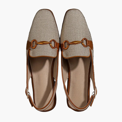 Moccasin slingback dam avslappnad stil för sommaren