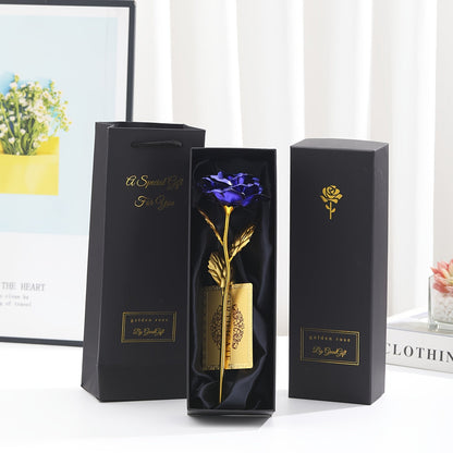 Rose décorative en coffret cadeau – Idée cadeau romantique pour femme – Objet d’ornement élégant