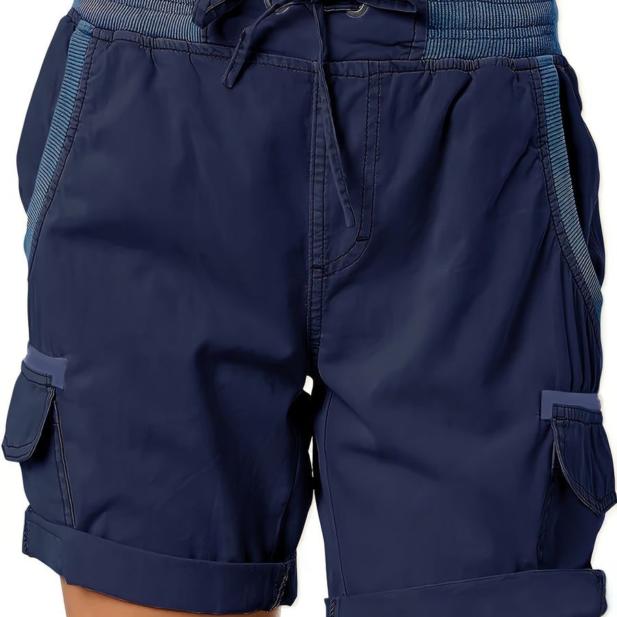 Afslappede cargoshorts til kvinder med lommer og snøre – Ideelle til sommer og fritid