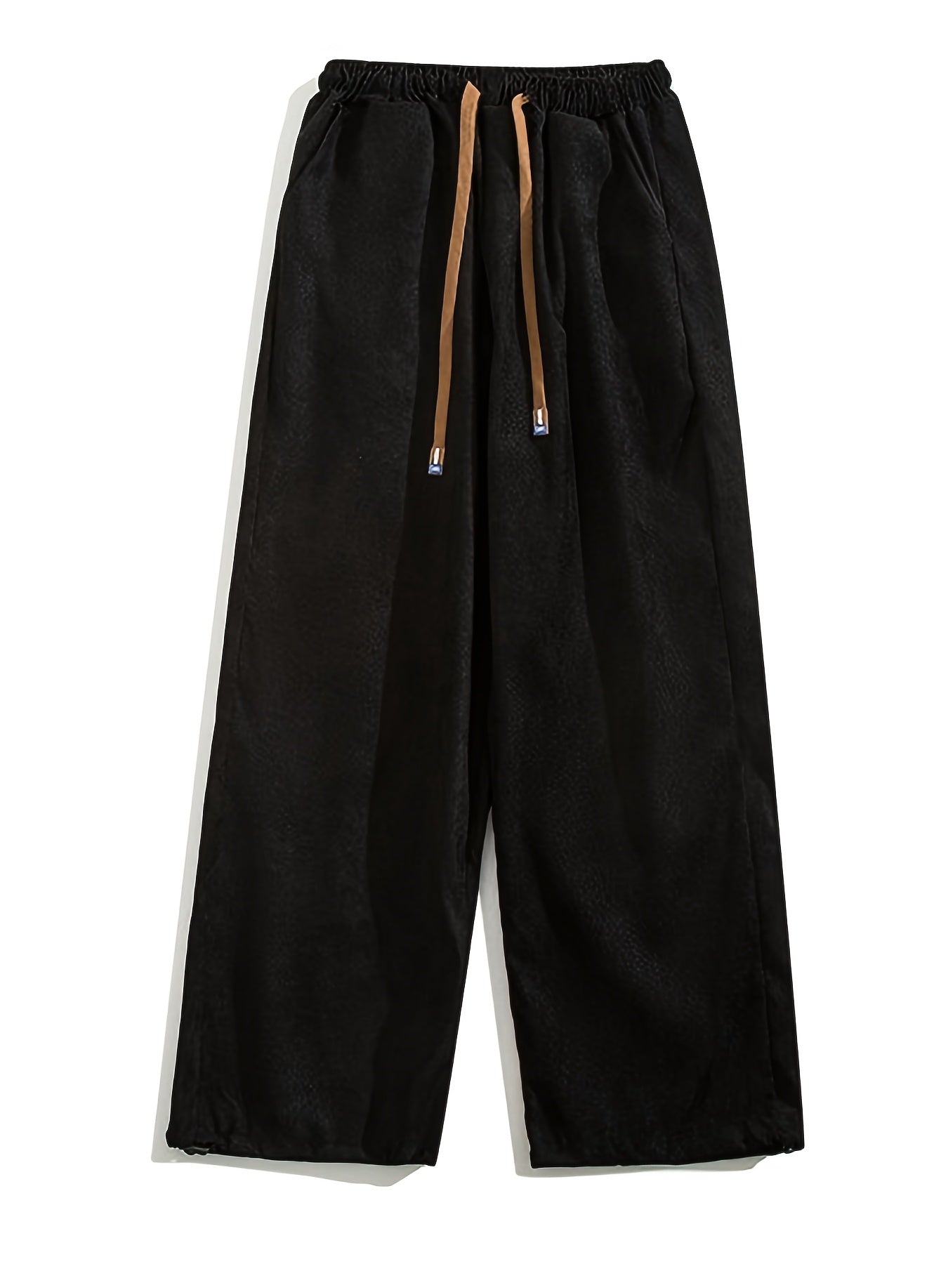 Herrenhose im modernen Stil mit Falten und verstellbarem Kordelzug für Entspannung und Stadt  